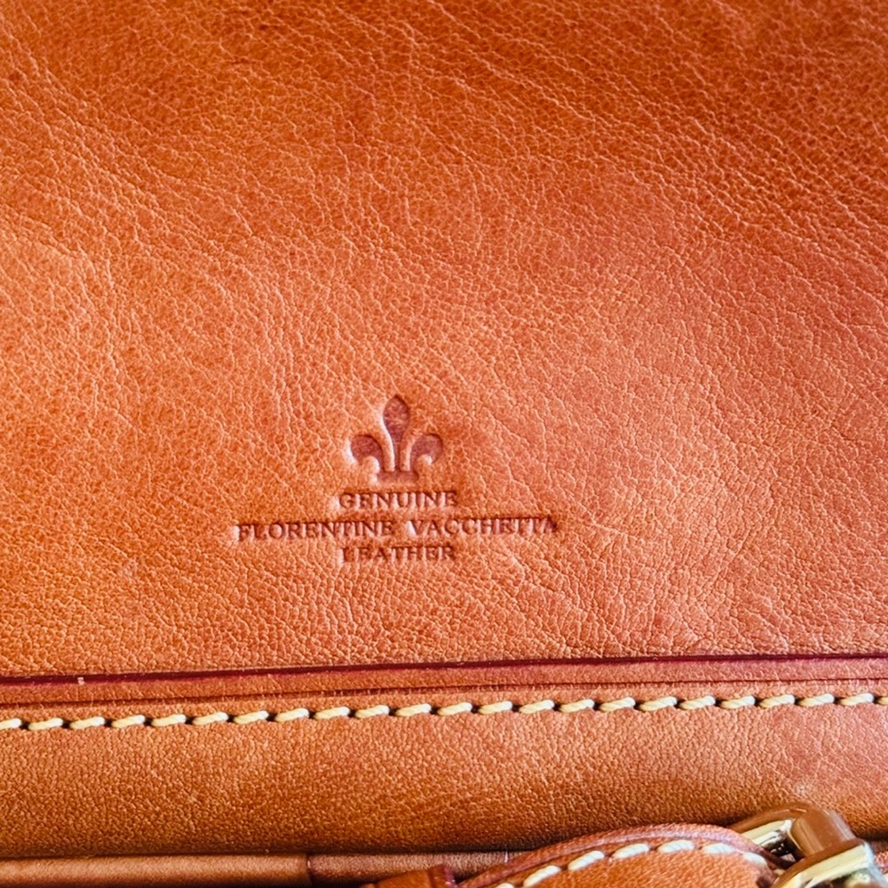 Dooney & Bourke Rich Brown Leather Crossbody Bag - Picture 3 of 14